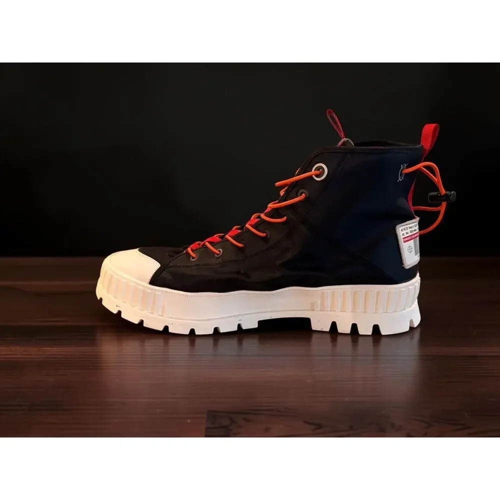 Palladium Pallashock Mid Ticket To Earth Black White Boots Men’s Size 13